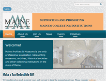 Tablet Screenshot of mainemuseums.org